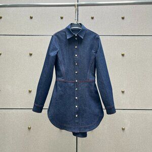 Alaia Slim Fit Denim Top